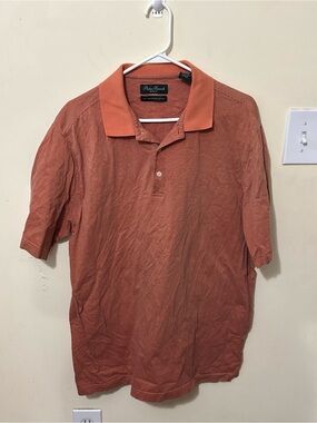 Men's Short-Sleeve Polo in Coral